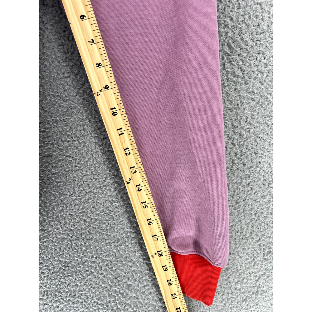Teddy Fresh Sweater Mens Medium Hoodie Colorblock Purple Yellow Pink Casual READ - Picture 6 of 14